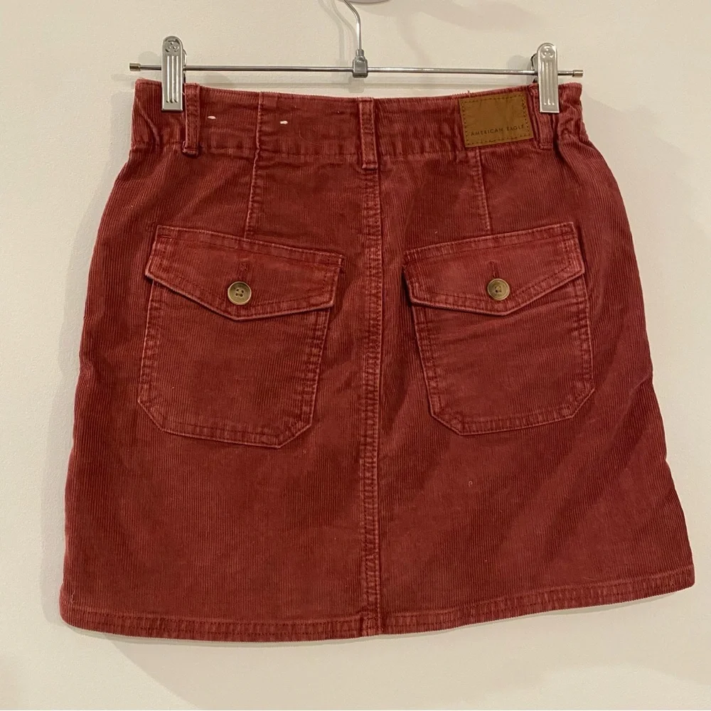 American Eagle Outfitters Betty Cooper Super Stretch Corduroy A-Line Skirt - Picture 5 of 10